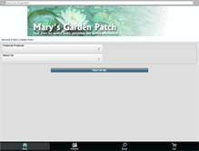 Tablet Screenshot of marysgardenpatch.com